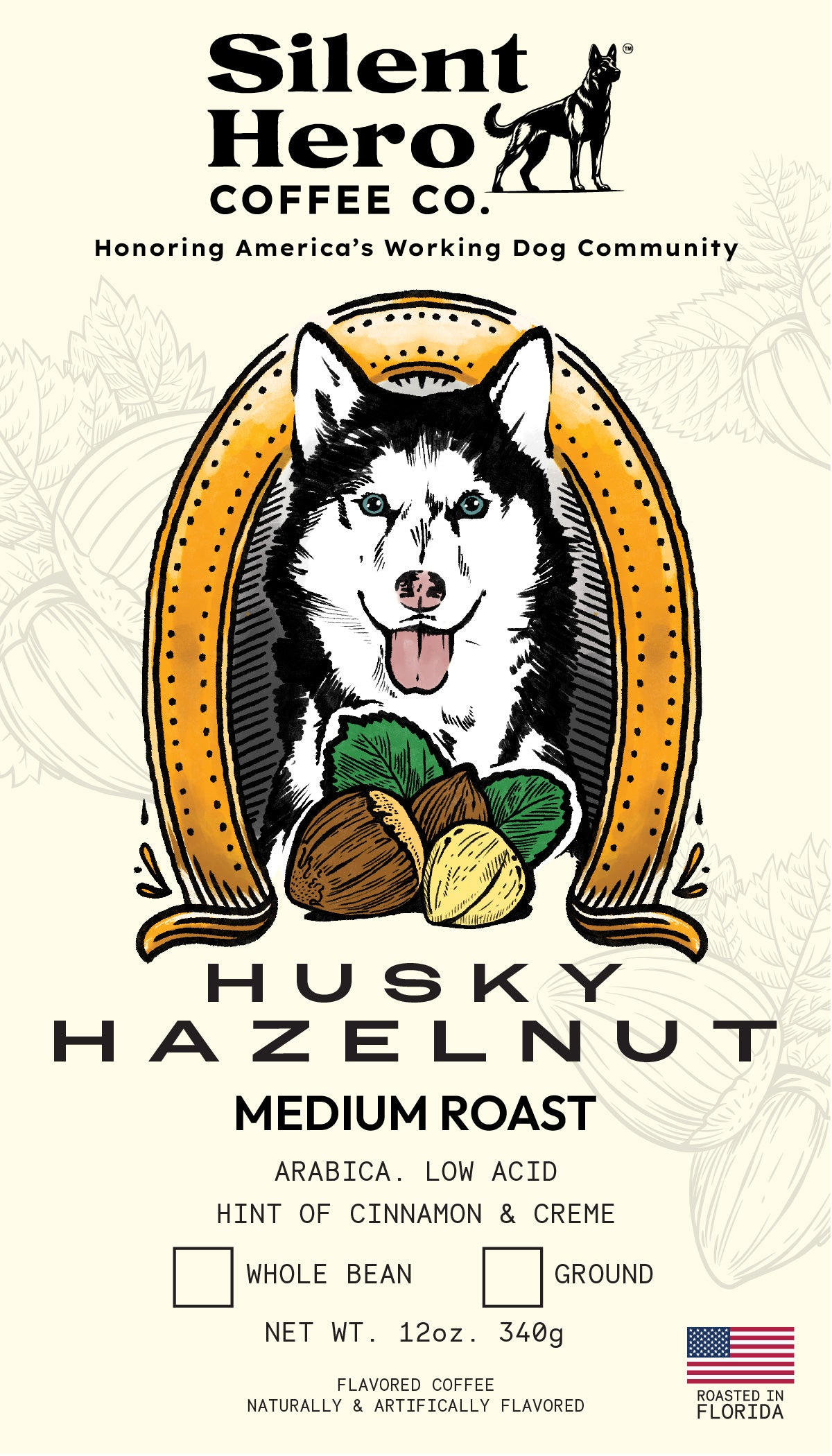 Husky Hazelnut – Silent Hero Coffee Company